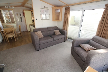 interior of an off site caravan for sale