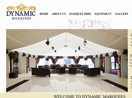 https://dynamicmarquees.co.uk/ website