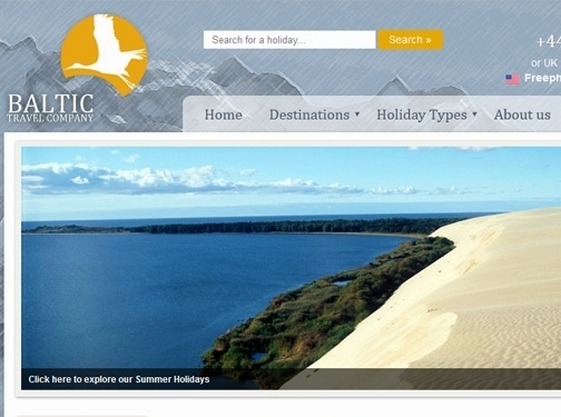 https://www.baltictravelcompany.com/ website